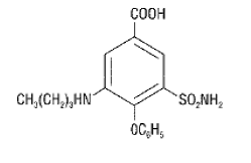 Bumex® (bumetanide) Structural Formula Illustration