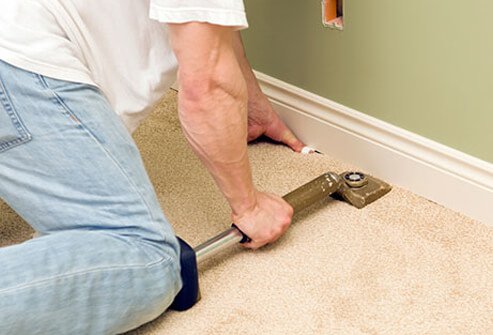 Knee bursitis occurs when the bursa in front of the kneecap becomes inflamed.