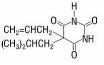 Butalbital Structural Formula - Illustration