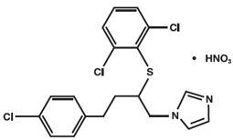 Gynazole (butoconazole nitrate) - Structural Formula Illustration