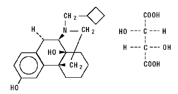 Butorphanol Tartrate (butorphanol tartrate) Structural Formula Illustration