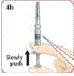 Twist the needle onto the syringe until snug - Illustration Twist the needle onto the syringe until snug - Illustration