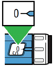 Continue to hold the injection
button down and slowly count to 10
to make sure the full dose of medicine
is given - Illustration