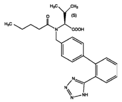 Valsartan - Structural Formula Illustration