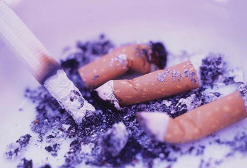 Smoking may lead to a chronic cough.