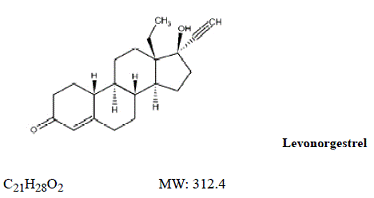 Levonorgestrel Structural Formula - Illustration