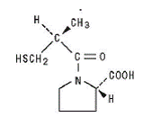 CAPOTEN® (Captopril) Structural Formula Illustration