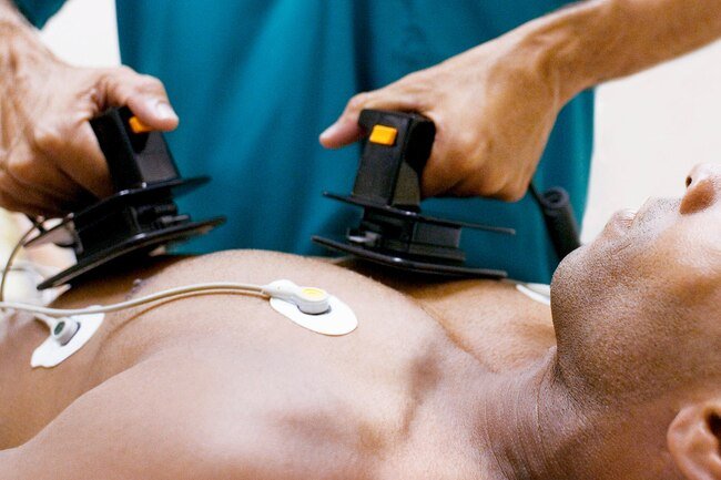 If you have cardiac arrest, you need immediate treatment with a defibrillator, a machine that sends an electric shock to the heart.