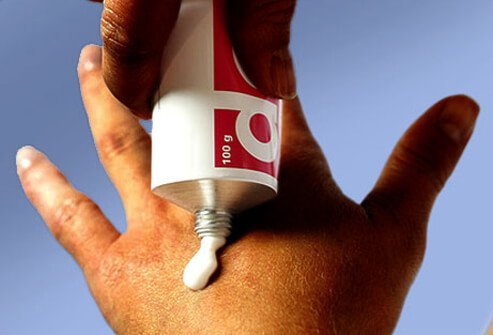 Some people like to use antibiotic cream or ointment to cover cuts and scrapes on the skin.