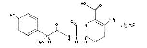 cefadroxil (cefadroxil hemihydrate) structural formula illustration