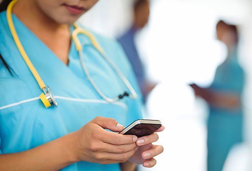 Smartphones and medical care do not mix. 
