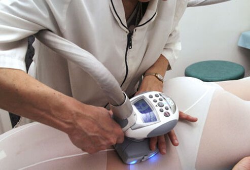 The application of devices that press or suck the skin (lipomassage) is not likely to produce a lasting improvement in cellulite. 