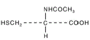 CETYLEV (acetylcysteine) Structural Formula Illustration