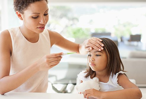 A fever is defined as a temperature of 100.4°F or higher when taken rectally and 99°F when taken orally. 