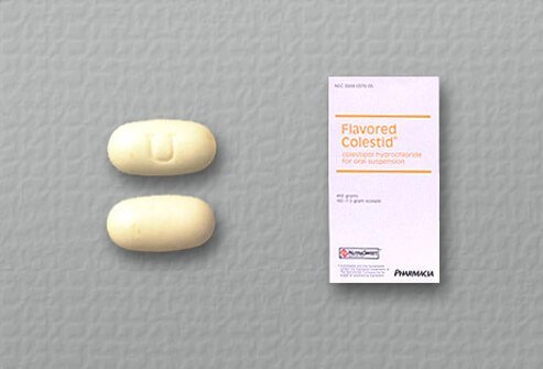 colestipol (Colestid) tablet of 1 gm. and granule packet