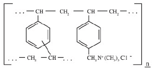 Cholestyramine Structural Formula Illustration Cholestyramine Structural Formula Illustration