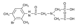 CHOLETEC (mebrofenin) Structural Formula - Illustration