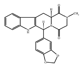 CIALIS (tadalafil) Structural Formula  - Illustration