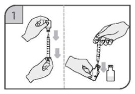 Place a dry cotton ball or gauze pad over the injection site for several seconds - Illustration