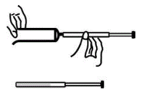 Screw a plastic applicator on the threaded end of the tube - Illustration Screw a plastic applicator on the threaded end of the tube - Illustration