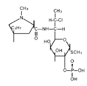 CLEOCIN PHOSPHATE® (clindamycin) Structural Formula Illustration