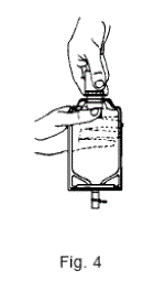Screw the vial into the vial port - Illustration