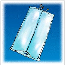 Lay the room temperature container onto a flat
surface - Illustration