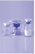 Remove the cap from the vial of COAGADEX and clean the top of the stopper with an alcohol swab - Illustration