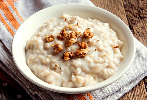 Oatmeal is a whole grain that is high in fiber and other cancer-fighting nutrients. 