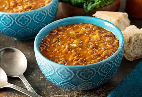 Bean soup is an easy way to get more protein and fiber into your diet. 