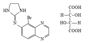 Brimonidine tartrate - Structural Formula Illustration
