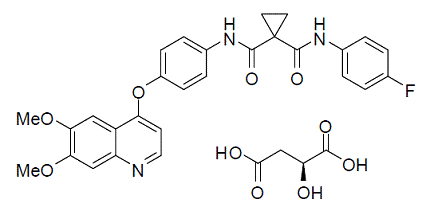COMETRIQ® (cabozantinib) - Structural Formula  Illustration