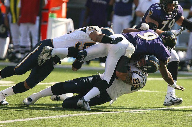 An injury to the back from a fall or accident may produce blood in the urine.