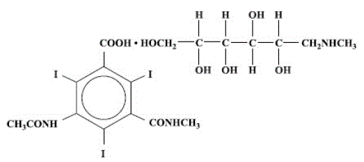CONRAY® (iothalamate meglumine) Structural Formula Illustration