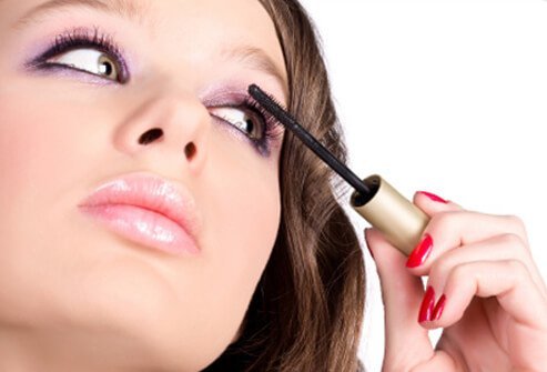 Scratching your eye with a mascara wand can cause an infection.