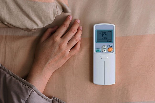 Sleep in a slightly cool bedroom to sleep better.