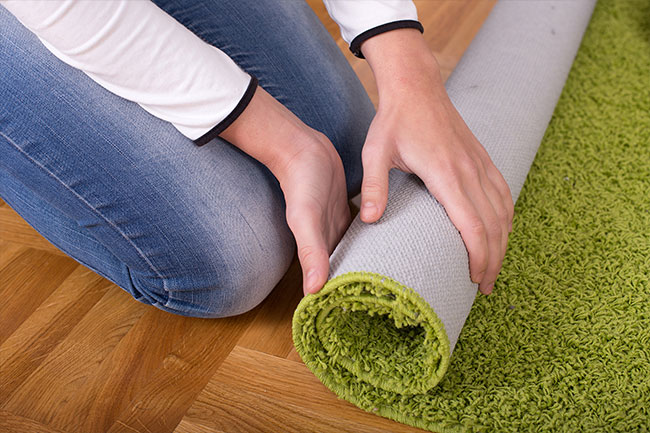 Bare bedroom floors are best if you suffer from allergies. 