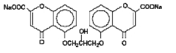 CROLOM (cromolyn sodium) Structural Formula Illustration CROLOM (cromolyn sodium) Structural Formula Illustration