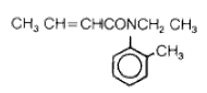 Eurax (crotamiton) Structural Formula Illustration