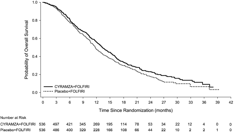 Kaplan-Meier Curves for Overall Survival in RAISE - Illustration Kaplan-Meier Curves for Overall Survival in RAISE - Illustration
