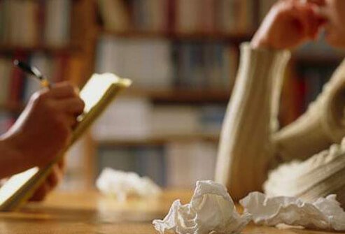 A therapy counseling session.