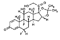 Derma-Smoothe/FS (fluocinolone acetonide) structural formula illustration