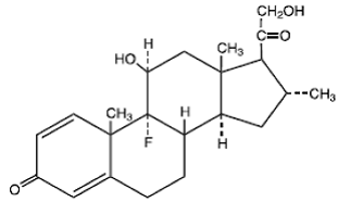 Topicort®
(Desoximetasone)  Structural Formula Illustration