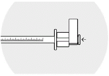 Remove the syringe guide, leaving the syringe ring in place - Illustration Remove the syringe guide, leaving the syringe ring in place - Illustration