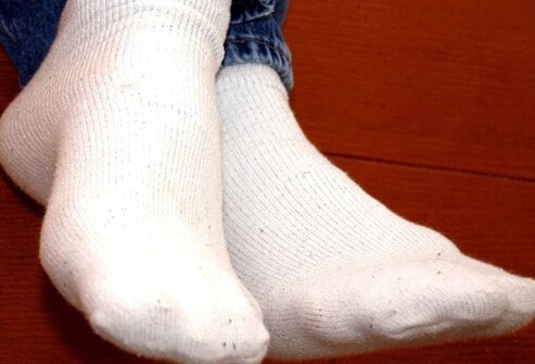 Proper footwear, socks, and stockings can go a long way to help protect your feet. 