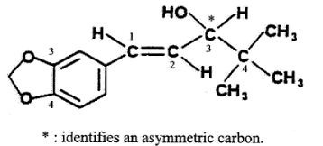 DIACOMIT (stiripentol) Structural Formula - Illustration