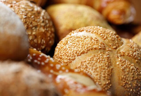 A photo of assorted bread rolls.