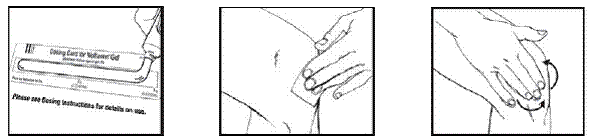 VOLTAREN® GEL (diclofenac sodium topical gel) Figure E, F and Figure G Illustration