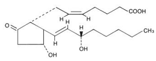 Prostin E2® (dinoprostone) - Structural Formula Illustration