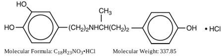 Dobutamine - Structural Formula Illustration
